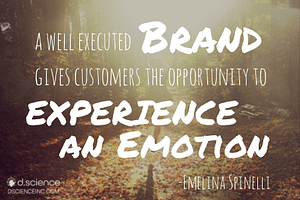A well executed brand gives the customers an opportunity to experience an emotion